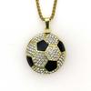 Hiphop Necklace Hiphop Plated Diamond Ball Pendant