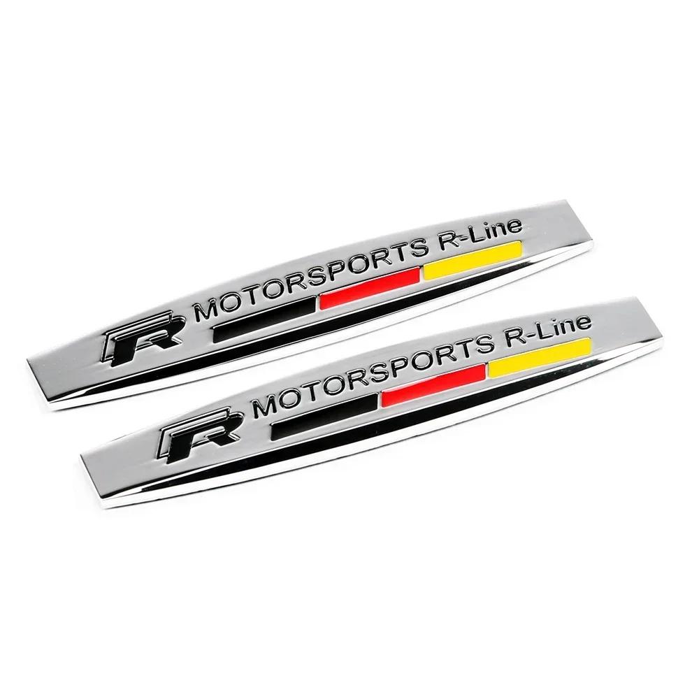 Pentru VOLKSWAGEN VW 2 buc. Autocolant Lateral Aripă Mașină Emblema Spate Decal pentru Volkswagen Touareg Passat Beetle Sharan Tiguan Caddy Jetta