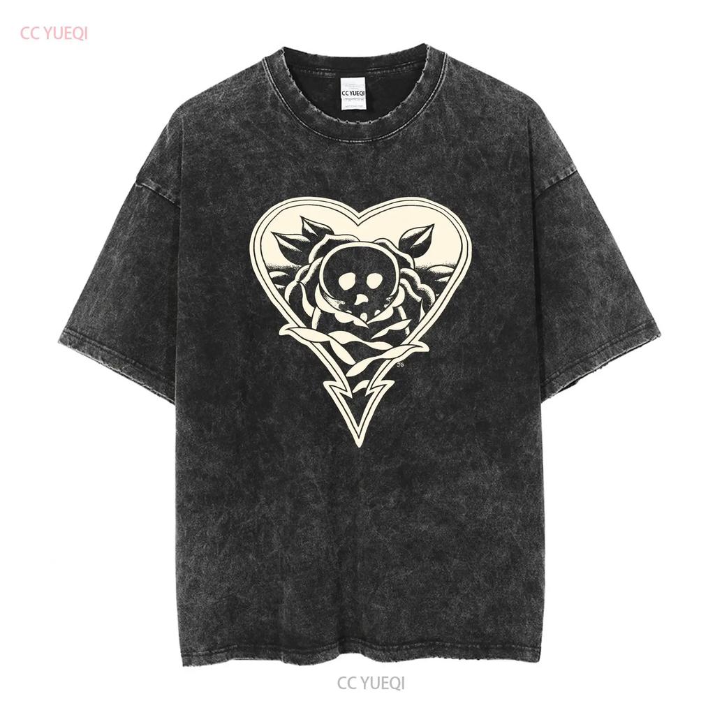 Alkaline Trio Tattoo Flash T Shirt long or short sleeves vintage Washed Soft graphic Breathable Casual Comfortable homme