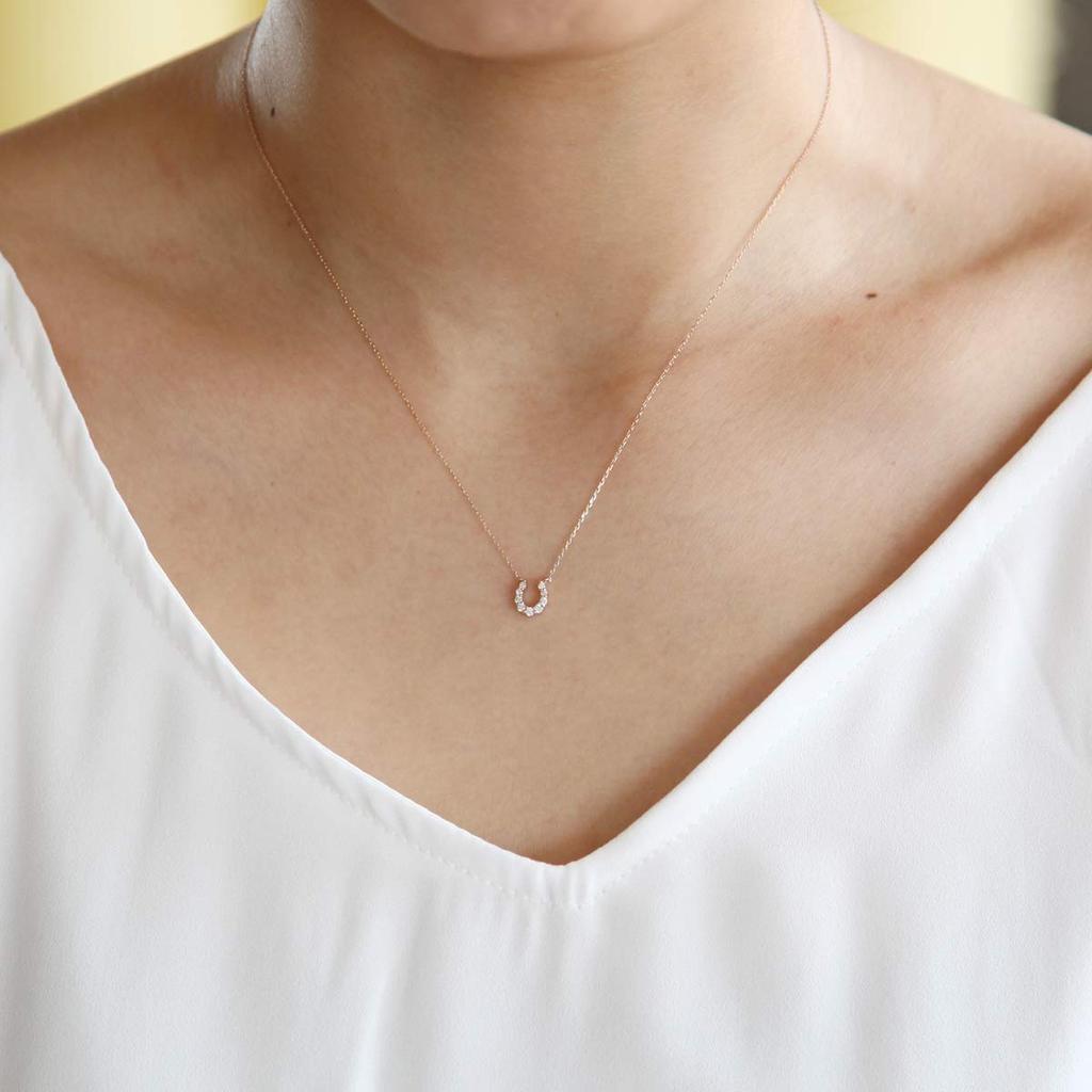 Diamond 18K Pink Gold Necklace 111721123114 4℃ (PG)