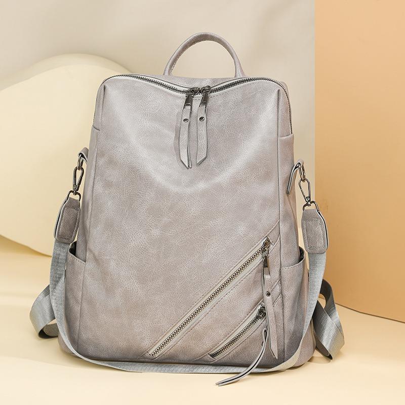 Tasche Damen neu Textur Retro Trend Rucksack Lässig Mode Damen Tasche Reiserucksack