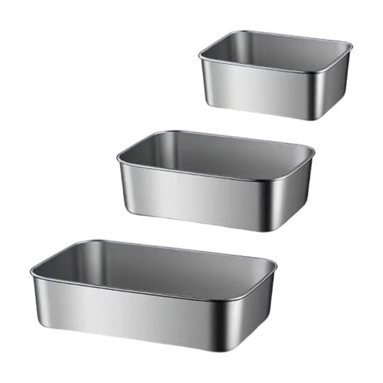 3Pcs Bacon Cheese Container Airtight Deli Meat Storage Box with Lids Fridge Safe Sealed Fruit Lunch Storage Box