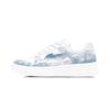 Li Ning Floating Boat Synthetisches Leder Abriebfest Leicht Niedrig geschnitten Skateboard Schuhe Unisex Blau Weiß AGCS419-1(Team1953-SBOX)
