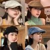 British Style Retro Forward Hat Women Spring and Autumn Versatile Anti-wearing Beret Fashion Big Head Circumference Show Face Small Hat Trend