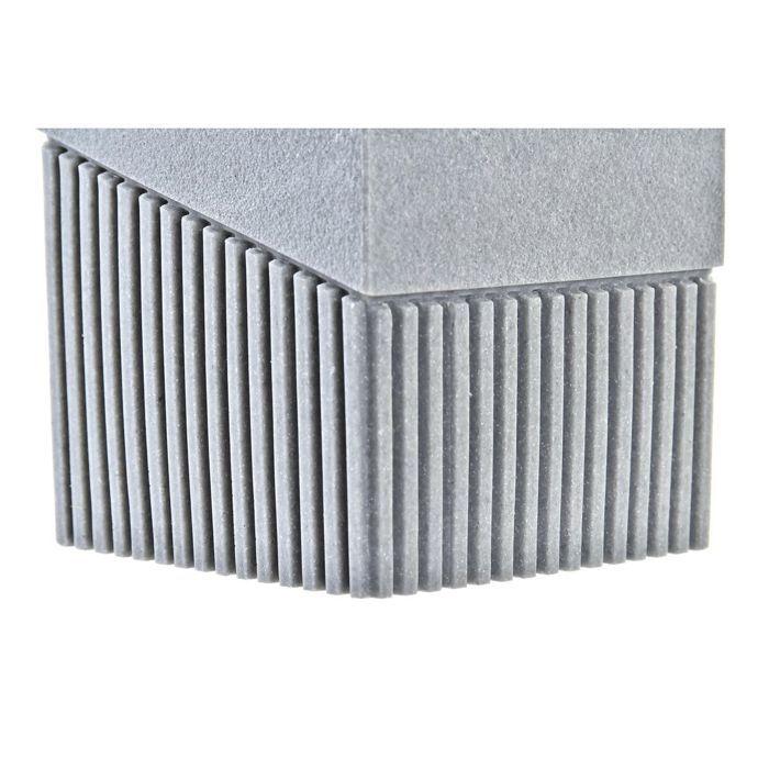 Porte-brosse à dents - DKD Home Decor - Résine - Gris - Style Scandinave - 7,6 x 7,6 x 10 cm