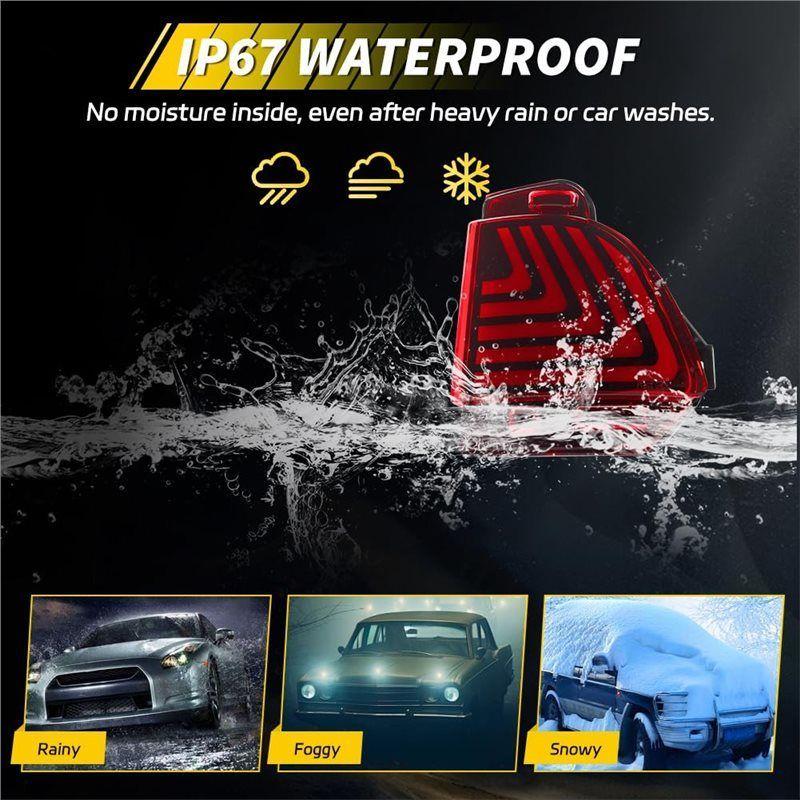 Rear Bumper Brake Light Tail Lamp For Lexus LX570 2016- Sequential Turn Signal Reflector Light