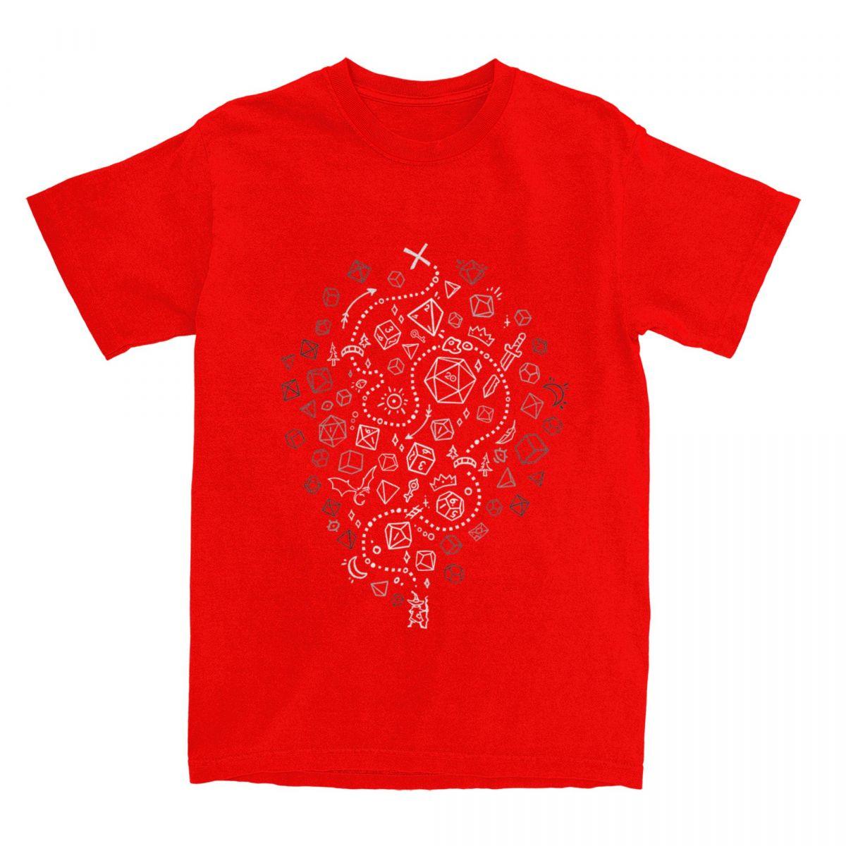 

Unisex Womens DnD D Dice The Adventure Begins Shirt Merch Dungeon Dragon Pure Cotton Tops Tshirt Vintage Tees All Seasons S