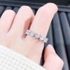 Women Moissanite Heart Rings D Color Imitation US Imported Fashion Minimalist Index Finger Ring
