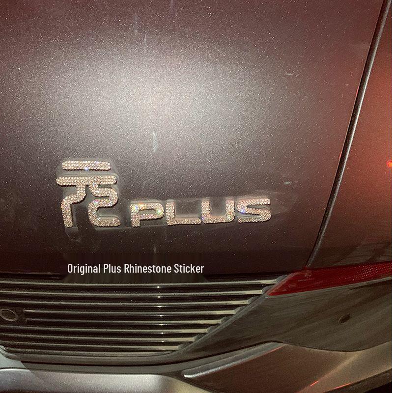 BYD Qin Yuan Dolphin Seal Destroyer Emblem Rhinestone Car Sticker