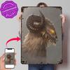Fantasy Animal Portrait D Texture Printed Poster Custom Vintage Metal Tin Plate Sign for Wall Art Gaming Room Decoration Man