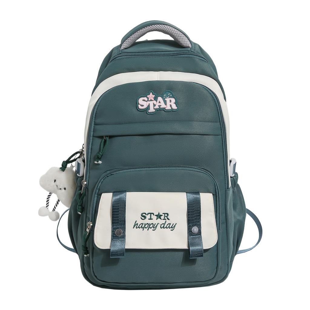 Schoolbag New Female Junior High School High School College Student Backpack Girl Fashion Lightweight Large Capacity Backpack