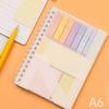Morandi Color Expanding Sticky Notes Loose-Leaf Reusable Repositionable Index Tabs  Notebook