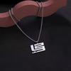 Basketball Sports Stainless Steel Necklace Neutral Trendy Street Couple Pendant Disco Sweater Necklace Does Not Fade