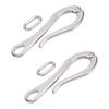 2PCS Marine Boat Link Climbing Buckle 6 Inch Stainless Steel Life Rafts Ship Link Shackle with Quick Release Ring