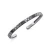U-Treasure Kingdom Hearts Merchandise Bangle/Monogram Bangle "Double" / Silver (Black Coating) Accessory Jewelry Gift BaDKH-701