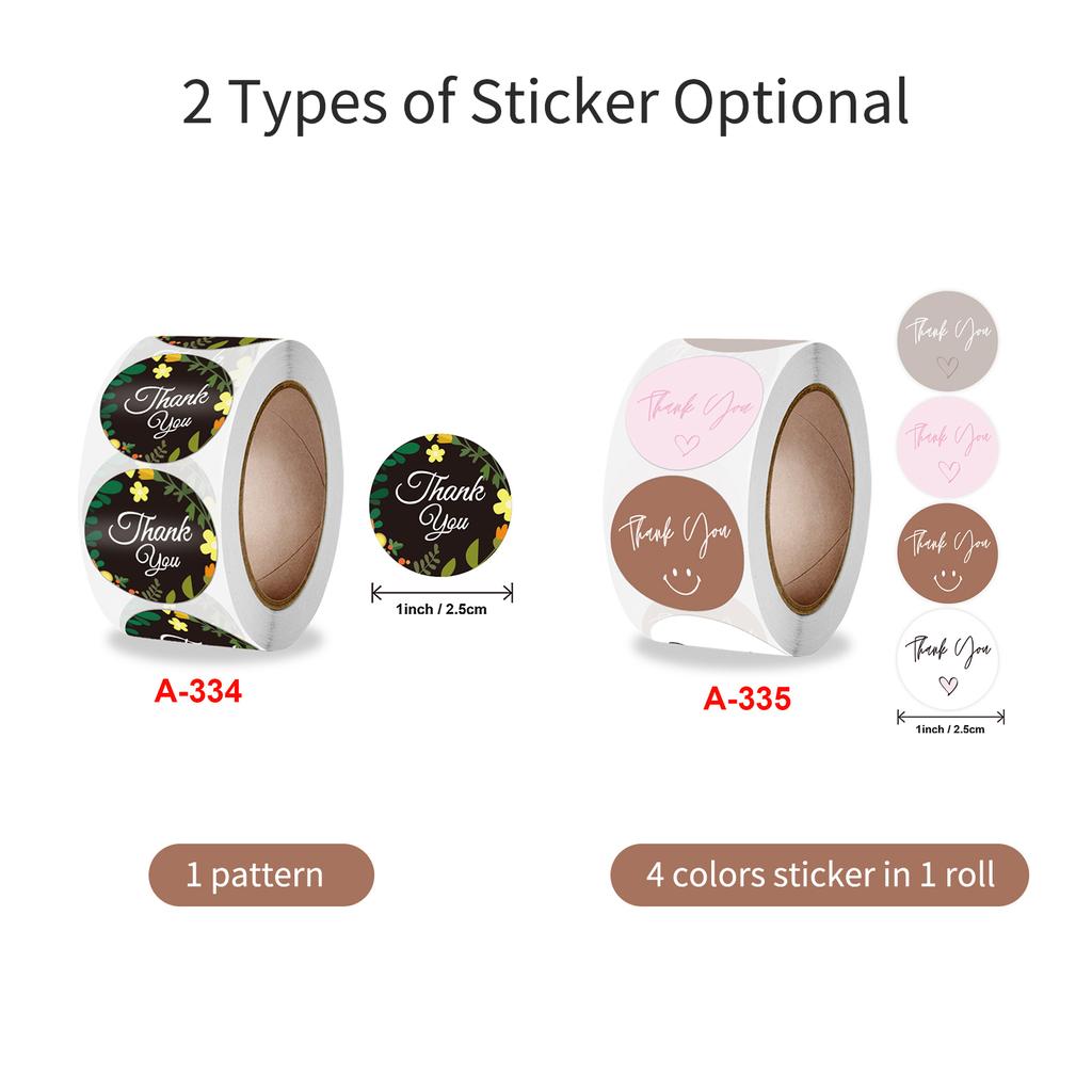 1-calowa naklejka z podziękowaniami Kwiaty Kwiatowa dekoracyjna naklejka 500 arkuszy/rolka do scrapbookingu