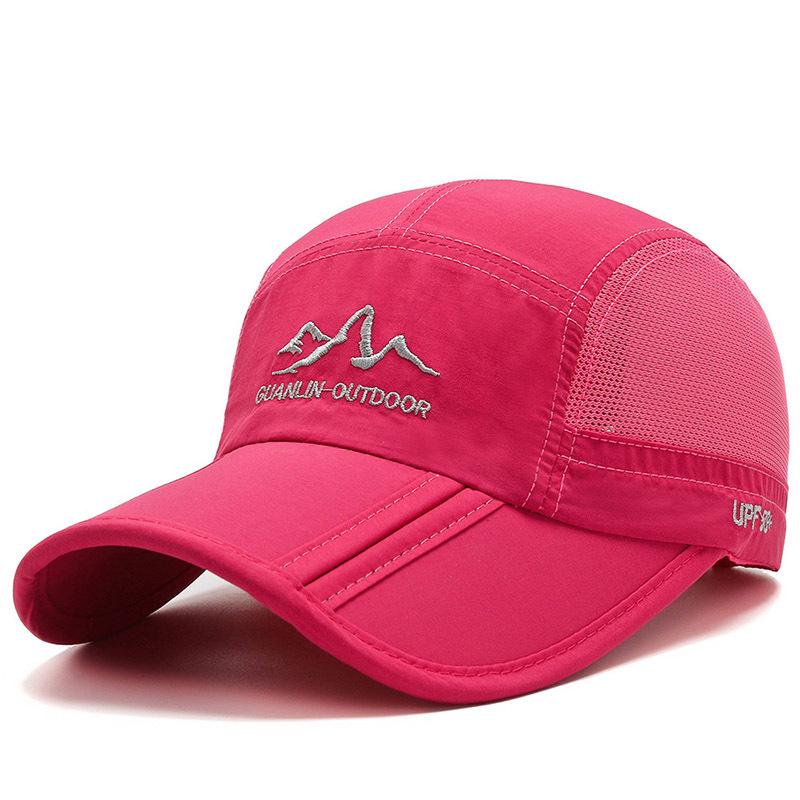 Men's baseball cap summer folding hat outdoor sports sun protection cap sunshade cap men's and women's mesh cap
