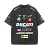 Costum de curse F1 Ducati pentru vara 2026 Vestă Uniformă Echipa Vestapan Tricou cu mânecă scurtă spălat vintage Tricou cu gât rotund