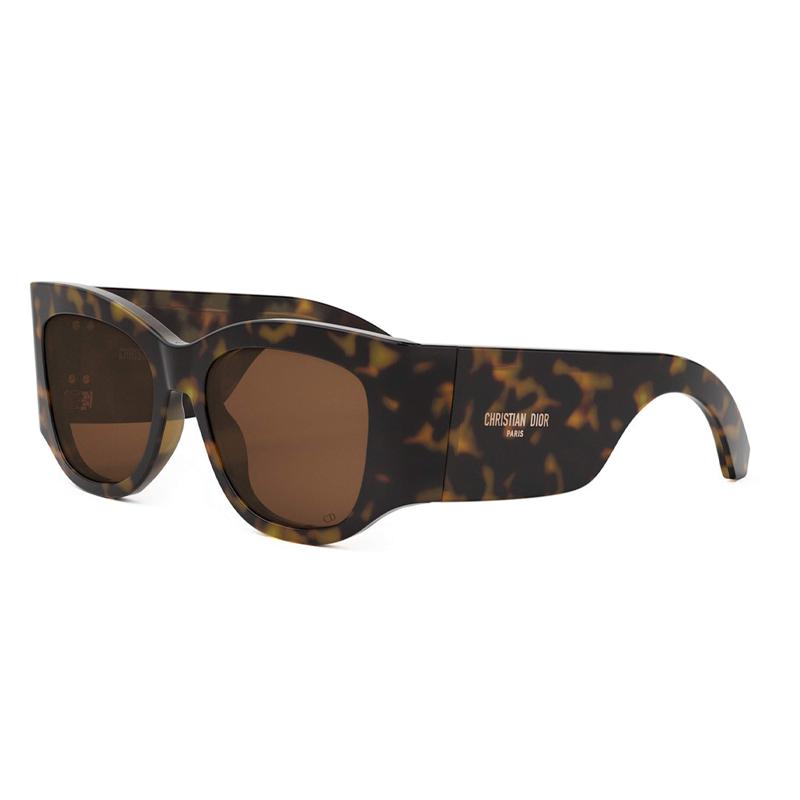 Dior Irregular Shape Sunglasses With Mirror Leg Decoration Women sunglasses Tortoise CD40168I_(24F0) 54