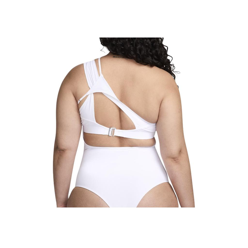 Nike X Jacquemus Co-Branded SS24 Solid Color Stretch Cut-Out Jumpsuit Women Jumpsuit White FJ3284-100