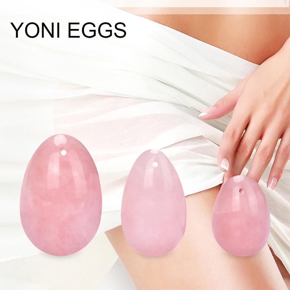 Masážní kámen Yoni Egg Kegel po porodu vrtaný oválný tvar