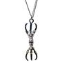 Sankosho (Three-pronged Vajra) Necklace Pendant with Bowl, Feng Shui Crystal Prayer Beads [Parallel Import]