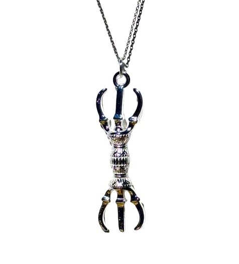 Sankosho (Three-pronged Vajra) Necklace Pendant with Bowl, Feng Shui Crystal Prayer Beads [Parallel Import]