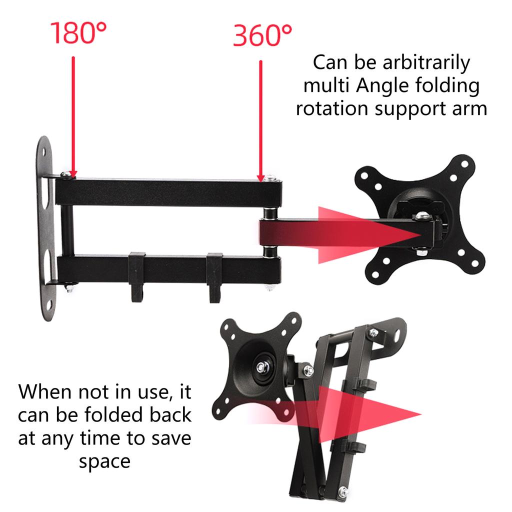 Wall Mount Swivel 360 Rotation Full Motion Adjustable Articulating for Echo Show