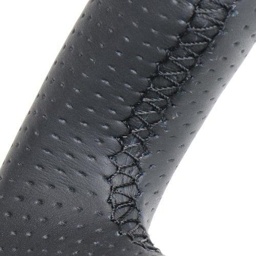 REAL All Leather Steering Wheel for Toyota Elgrand (E52) NSC-LPB-BK