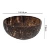Natural Coconut Bowl Handmade Wooden Tableware Dessert Fruit Salad Mixing Rice Ramen Bowl with Spoon Kitchen Reusable Dinnerware