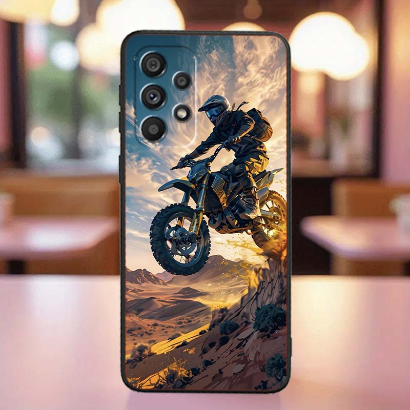 Model Rider Cool For Samsung A41 A35 A34 A33 A32 A25 A24 A23 A21s A06 A05 A04 A03 Note 10 20 Ultra 5G Black Case