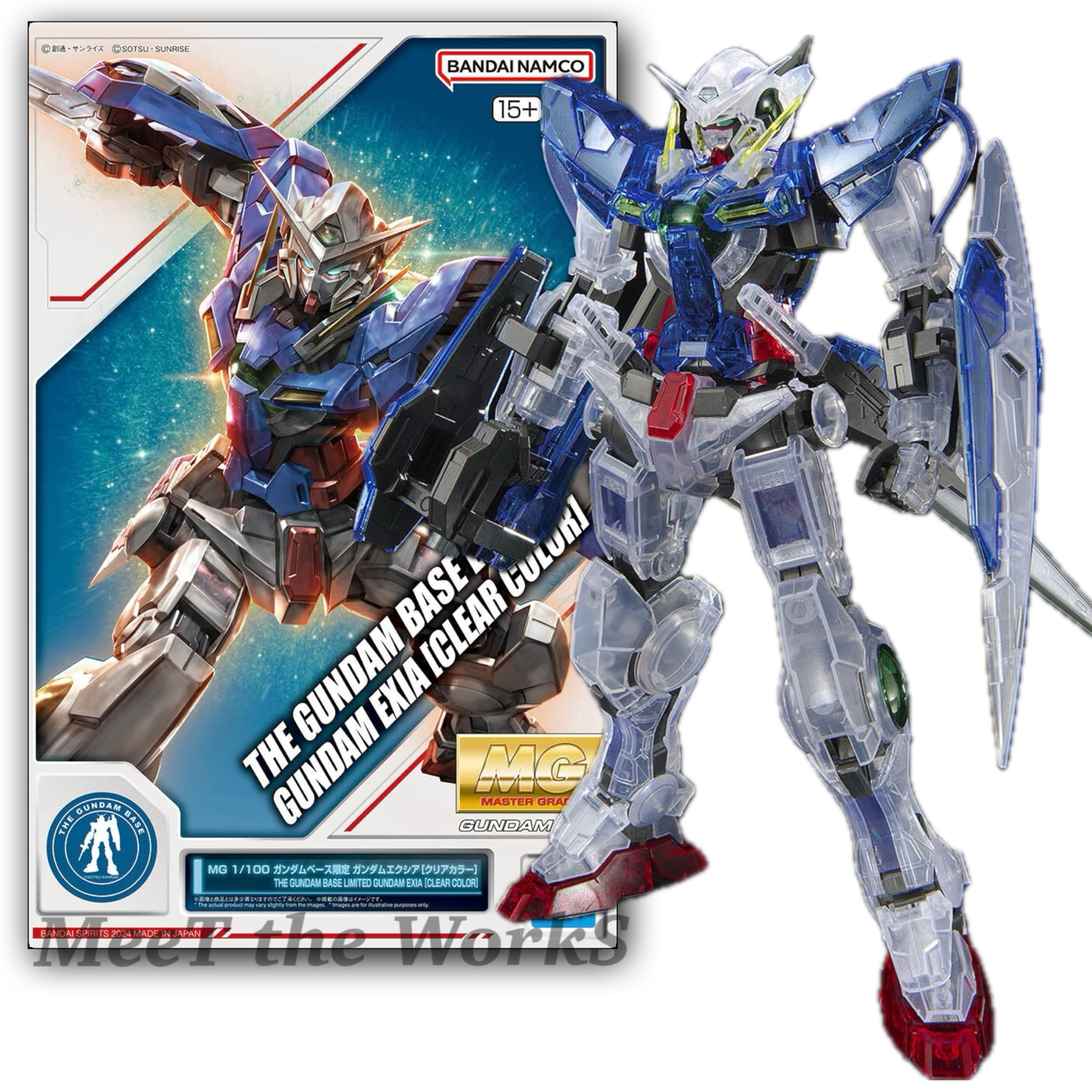 

[MG] 1/100 Base Limited Exia [Clear Color] Mobile Suit 00 [Double O] Plastic Model