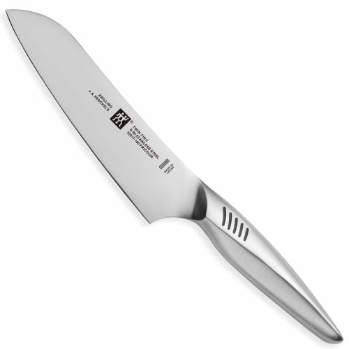 Zwilling Twin Fin 2 Multi-Purpose Knife, 165mm, Made In Japan, Santoku Style, All Stainless Steel, Dishwasher Safe, Made In Seki City, Gifu Prefecture