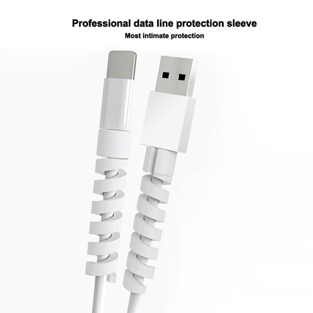 Charger Cord Spiral Cable Protector Charging Cable Protector Cable Organizer Wire Protective Sleeve