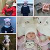 Thicken Warm Kid Earflap Hat Girls Infant Boys Korean Style Bonnet Ear Cap Baby Gloves Baby Caps