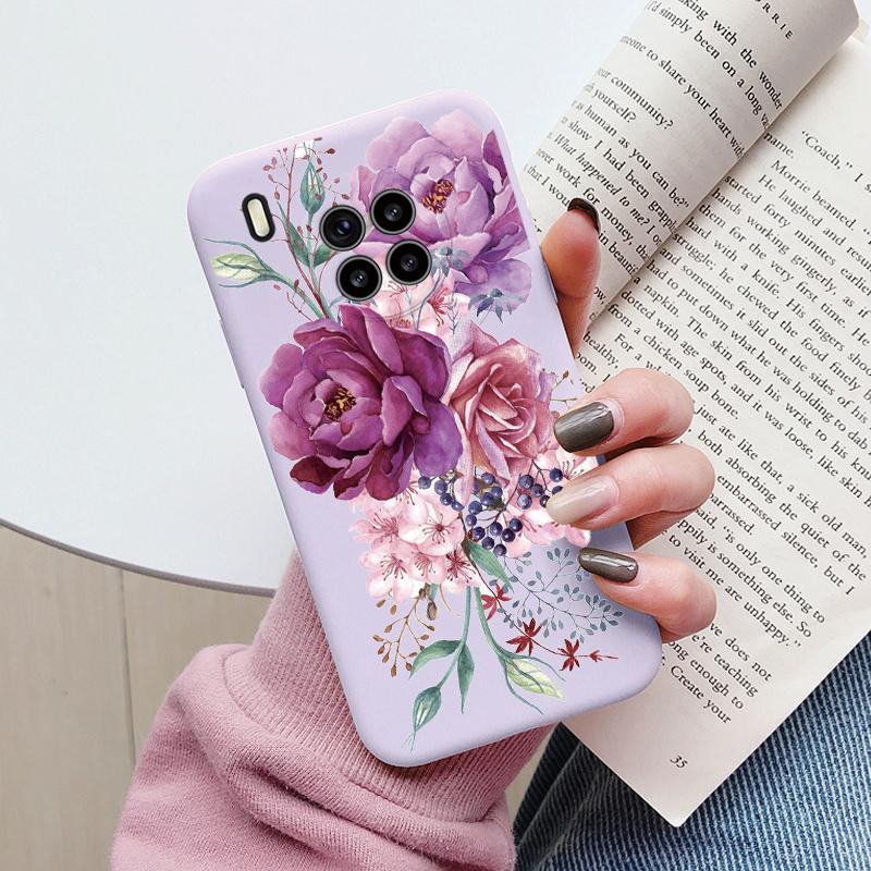 Flowers Funda For Honor 50 Lite Capa Phone Case Soft Silicone Leopard Print Cute Cat Bear Back Cover Shockproof For Honor 90 200