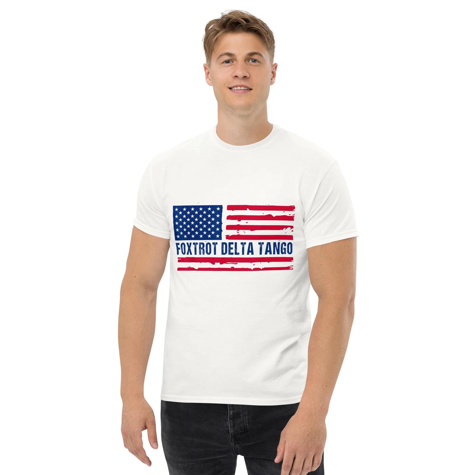 Foxtrots Delta Tangos Funny Foxtrots Delta Tangos Patriotic T-Shirt L