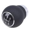 Accessory Black Leather Car 5 Speed Gear Shift Knob Stick Manual Shifter Lever