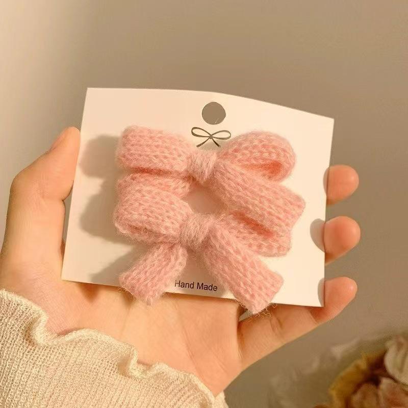 Gentle White Lace Bow Duckbill Clip for Bangs & Ponytails