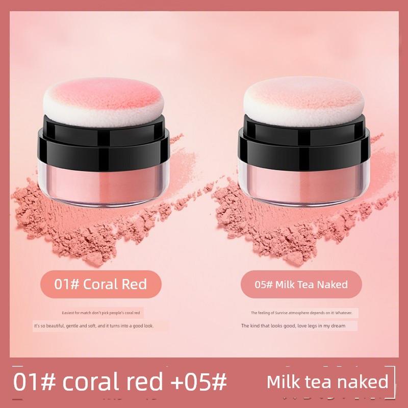 Lazy Cushion Blush Cream: Natural Color, Vitality for Young Girls, Pink and Pure Desire, Japanese Style Atmosphere, Pat-On Blush Mud