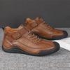 Fashion Men's Leather Boots, Casual Shoes, Men's Shoes, Outdoor Breathable Casual Shoes, Handmade Soft Men's Casual Shoes