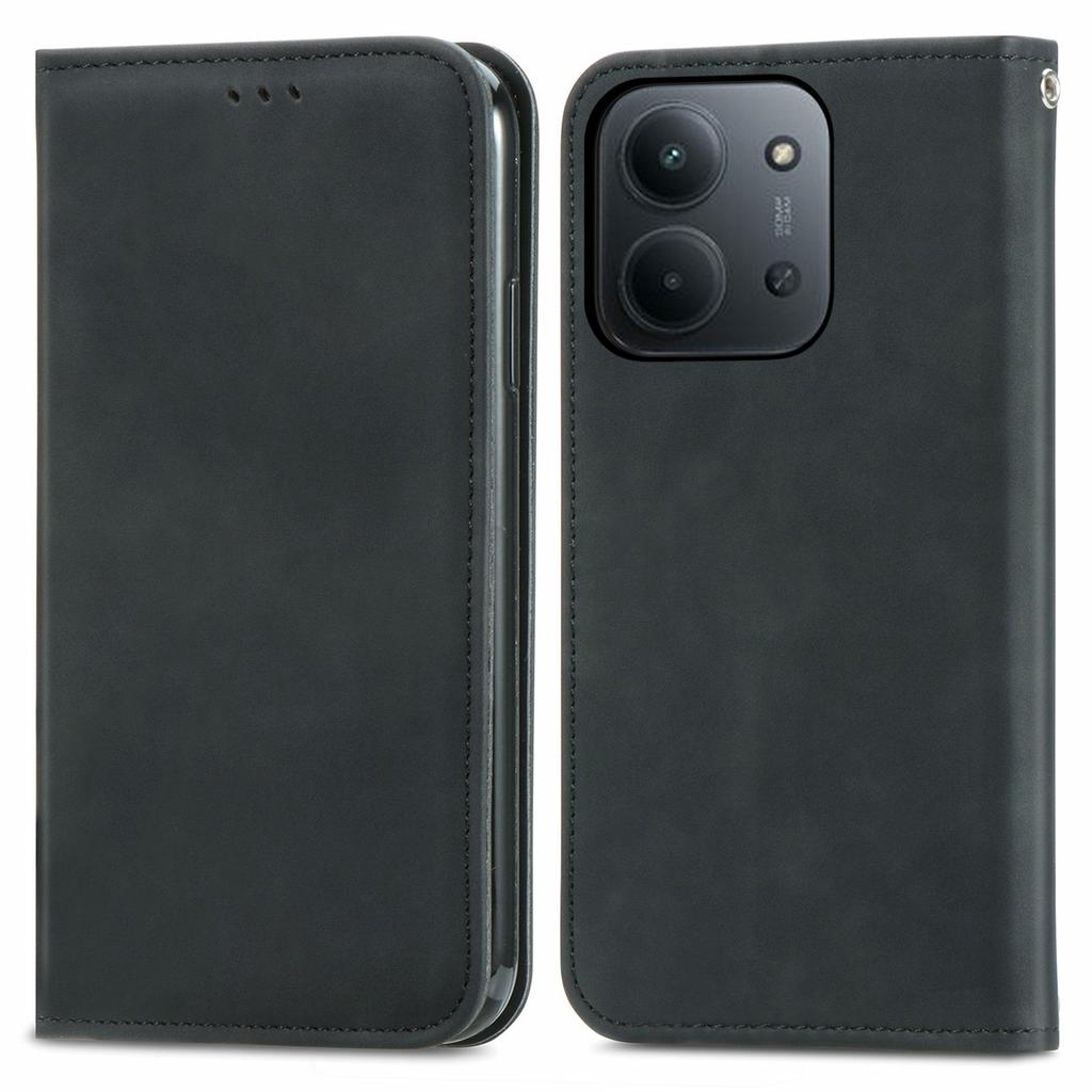 Leather Case with Card Holder For Xiaomi Redmi 15C 5G (EU) (173mm)/4G (EU) (173mm)/Poco C85 4G (173mm) Magnetic Absorption Phone Cover