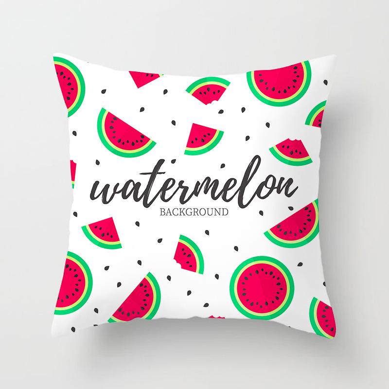 Home Supplies Cute Pastoral Cactus Print Pillow Cover Sofa Cushion Cover