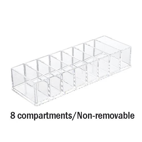 

Clear Acrylic Makeup Cosmetics Organizer Storage Box Compact Jewelry and Cosmetic Storage Box for Vanity and Dresser