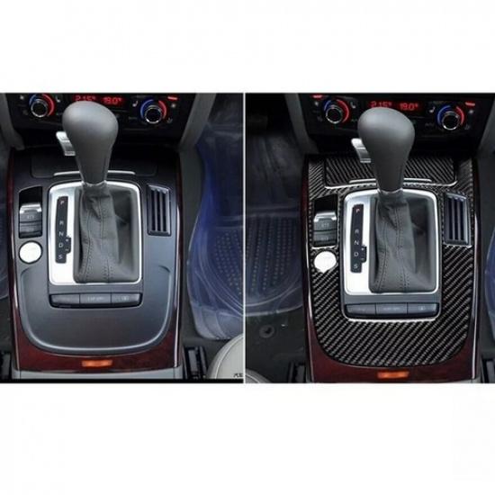 Carbon Fiber Console Gear Shift Panel Cover For A4 A5 S4 S5 Q5 B8 8R 09- 12