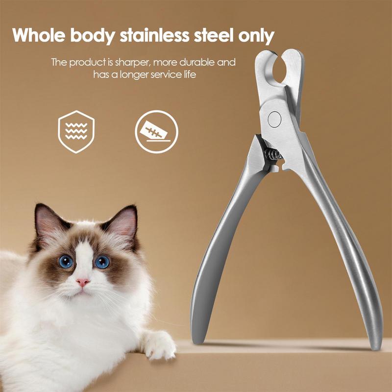 Professional Pet Nail Clipper Stainless Steel Scissors Cat Dog For Claw Care Grooming Supplies Size Fits