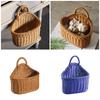 Versatile Hanging Storage Organizers Basket Sturdy PP Weave Wall Mounted Accessory for Home Decoration and Office Use