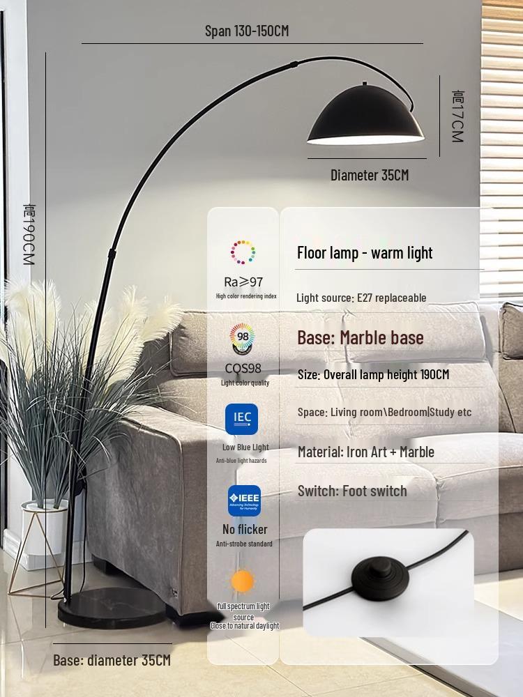 Nordic High-End Art Floor Lamp for Living Room or Bedroom