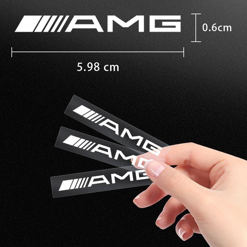 2/5/10 ks Náhodné samolepky do interiéru auta Styling emblému volantu pro Mercedes Benz AMG GLE GLS GLC CLA GLB ML W204 W206 W205 W212 W203