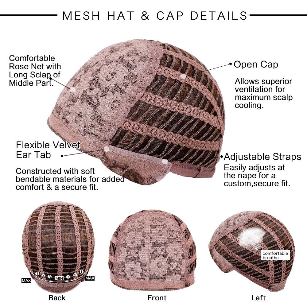 Pelucas Sintéticas Negras Rosadas para Cosplay Pelucas Largas Lisas a Capas con Flequillo para Mujeres Cabello Resistente al Calor